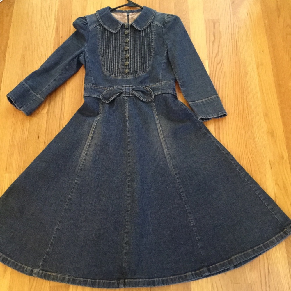 Denim cute dress